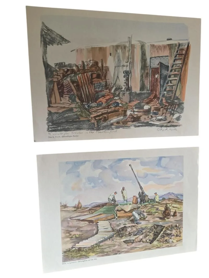 Luftwaffe Christmas 1941 art drawings set — Foto's & Documenten — WO2 (foto 6 van 10)