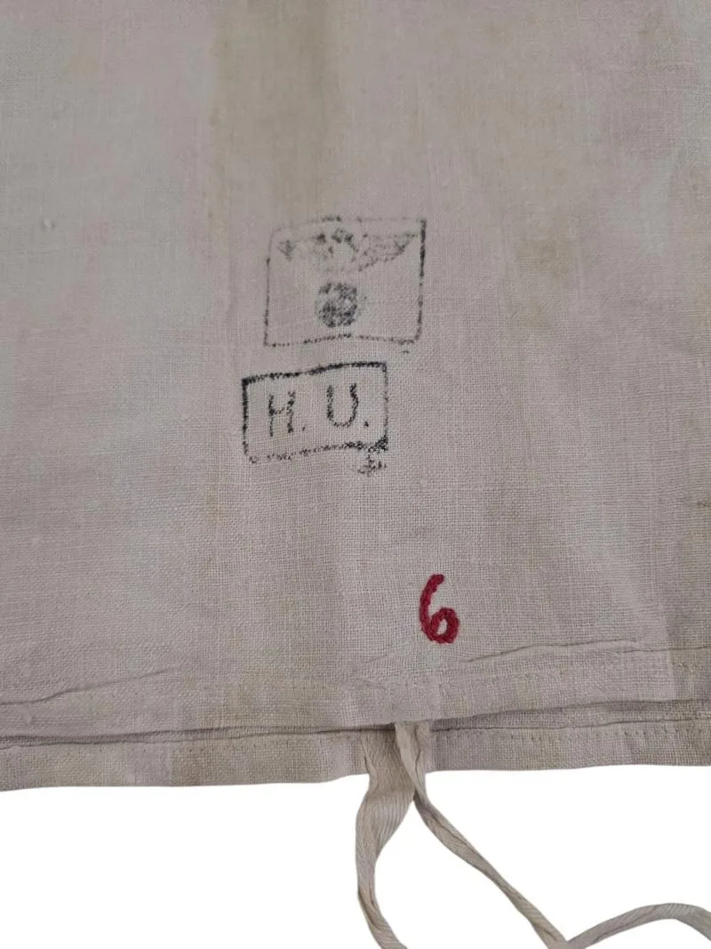 duitse ww2 soort  kussen sloop met  hu "Heeresunterkunft" — Uitrusting & Accessoires — WO2 (foto 4 van 7)