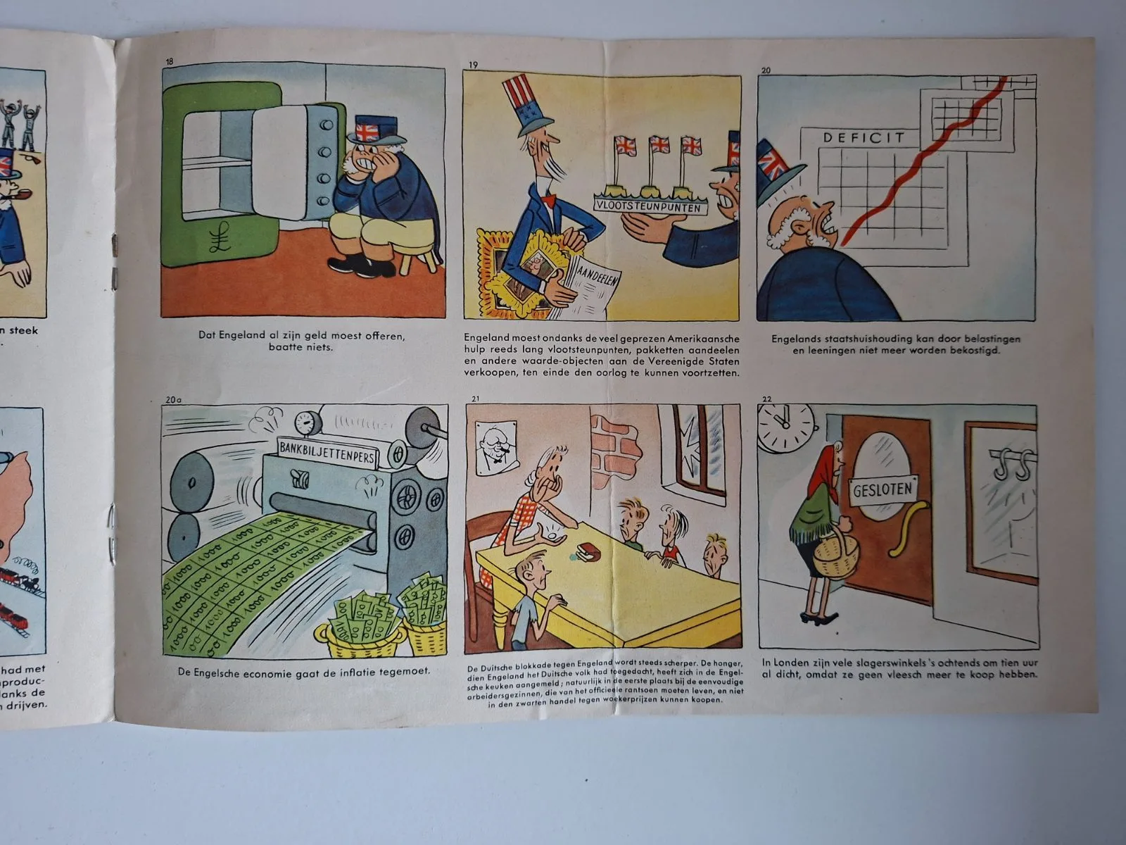 NSB Propaganda strip 'De bedrieger bedrogen' — Boeken & Tijdschriften — WO2 (foto 2 van 4)