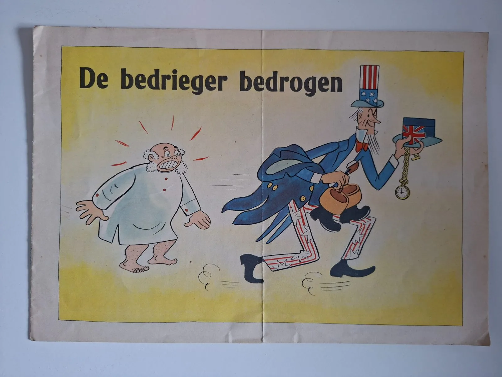 NSB Propaganda strip 'De bedrieger bedrogen' — WO2