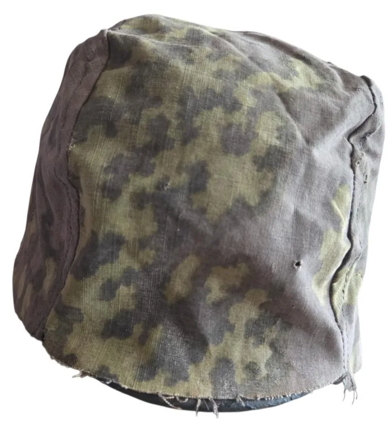 duitse prive aangemaakte soort helm cover in gebruikte staat — WO2