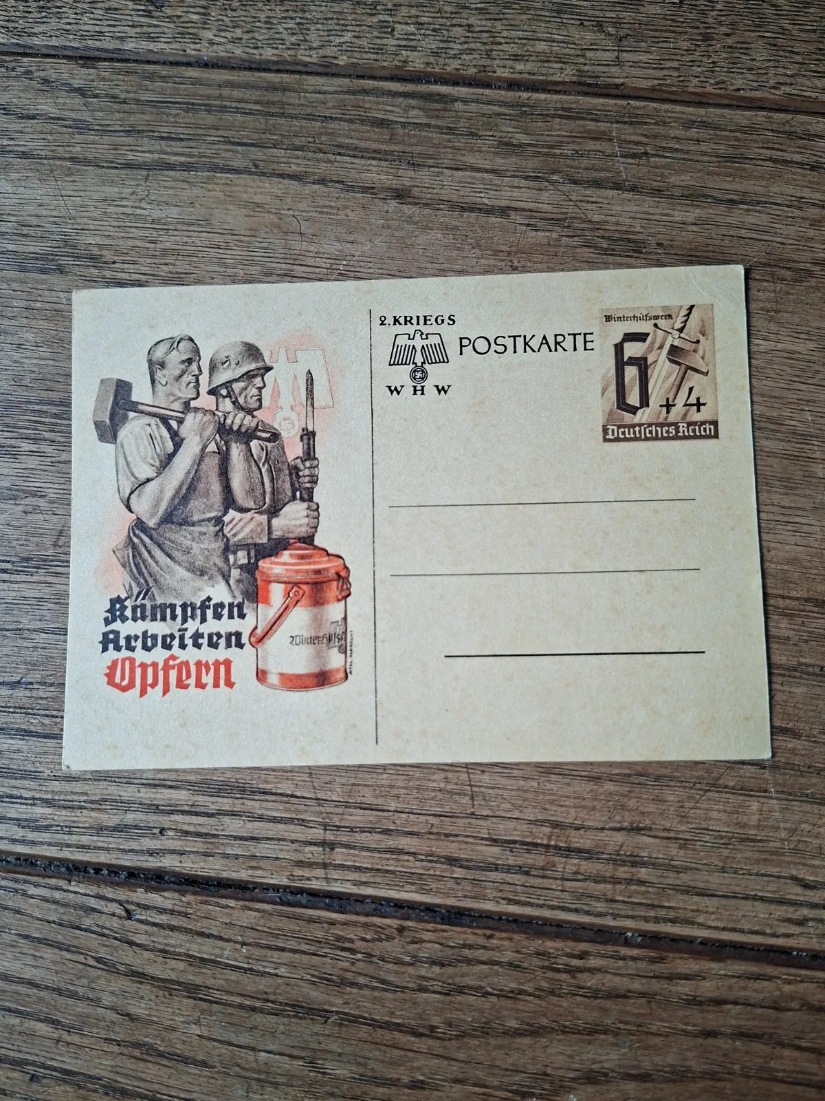 Duitse Winterhilfe postkaart — WO2