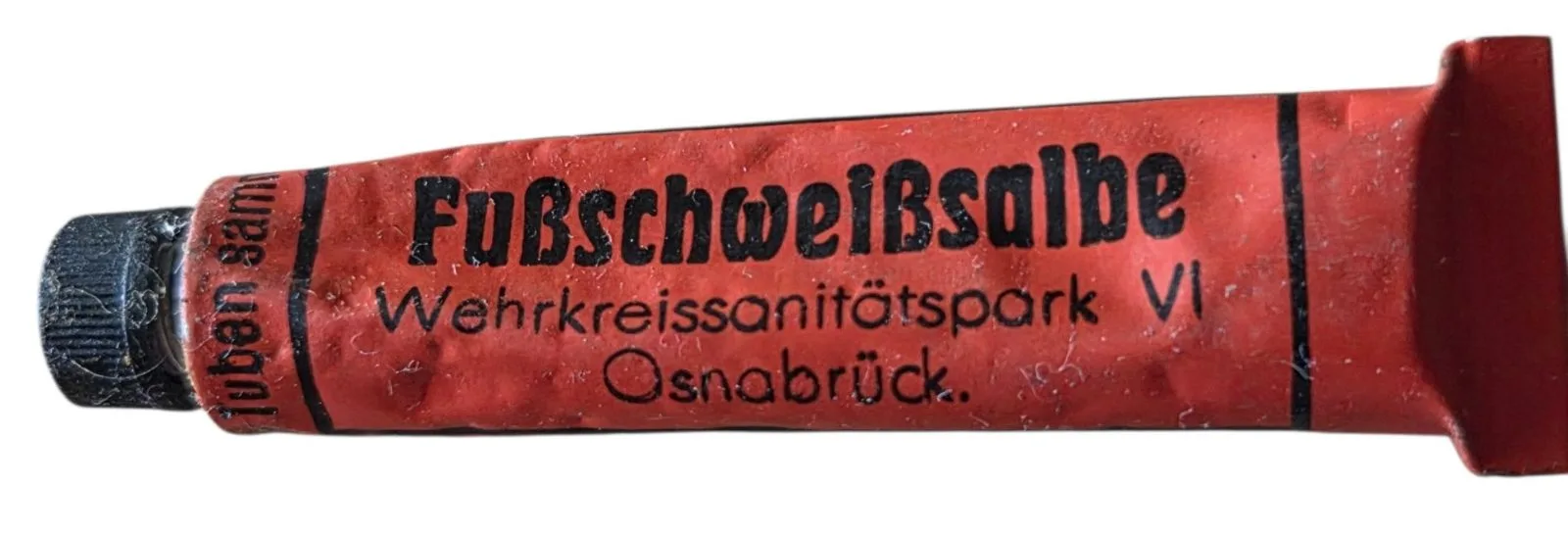 a wehrmacht ww2 Fußschweißsalbe tube  2 — WO2