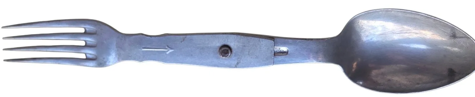 a german spoon/fork combination "göffel "marked with" W.S.U.C.L" — Uitrusting & Accessoires — WO2 (foto 2 van 10)