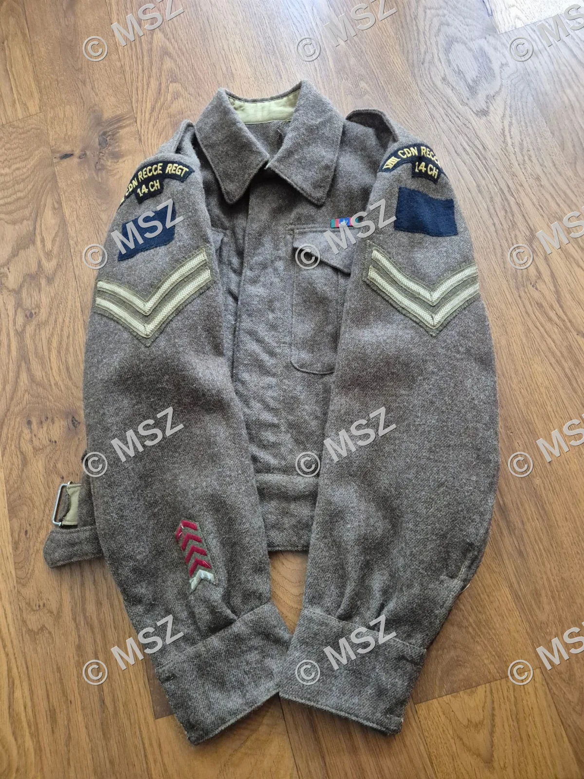 Canadese 8th recce battledress — WO2