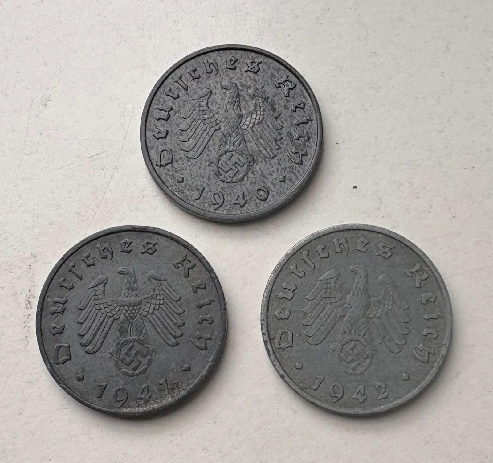 Duitse munten 1940-41-42 — WO2