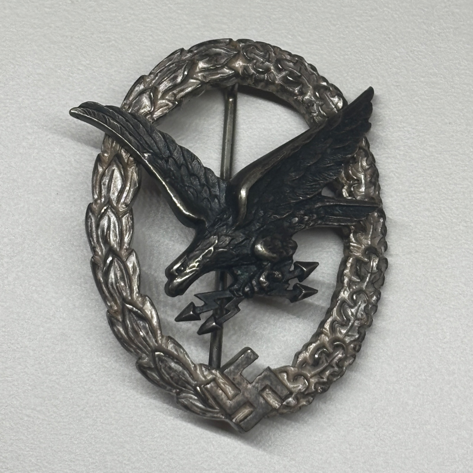 Luftwaffe Radio Operator Badge W. Deumer - Ludenscheid